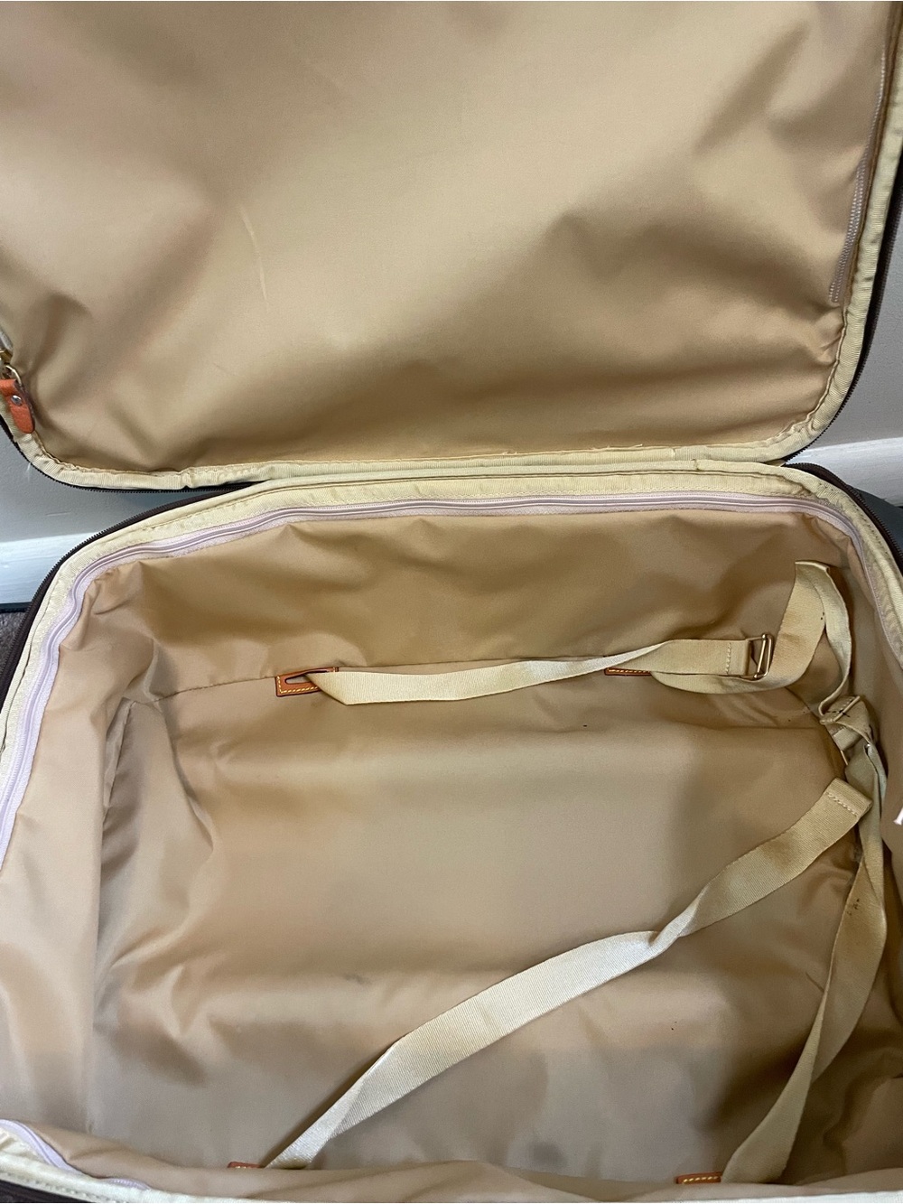 Bric's Dark Brown and Orange Carry-On Suitcase - Picture 6 of 16